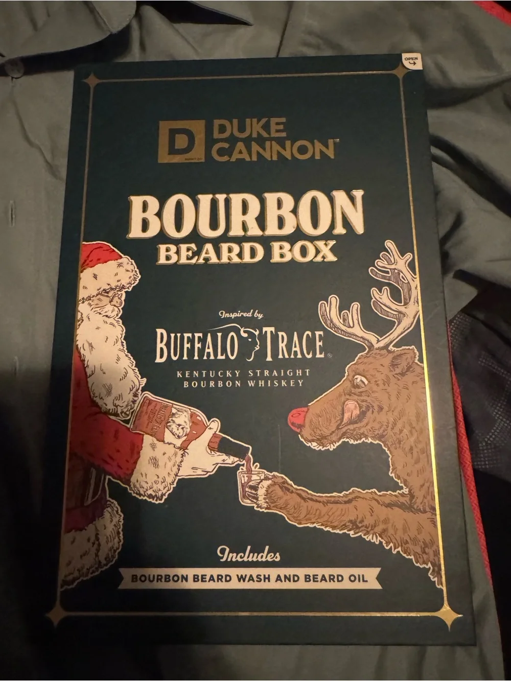 Duke Cannon Buffalo Trace Bourbon Beard Box - Wash and Oil